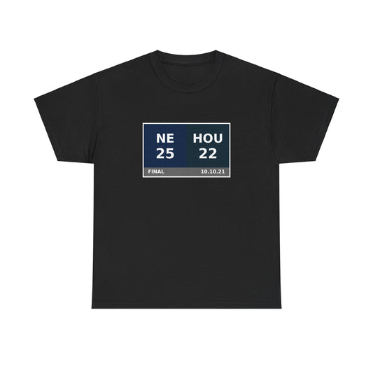 NE vs HOU Scoreboard Tee 10.10.21