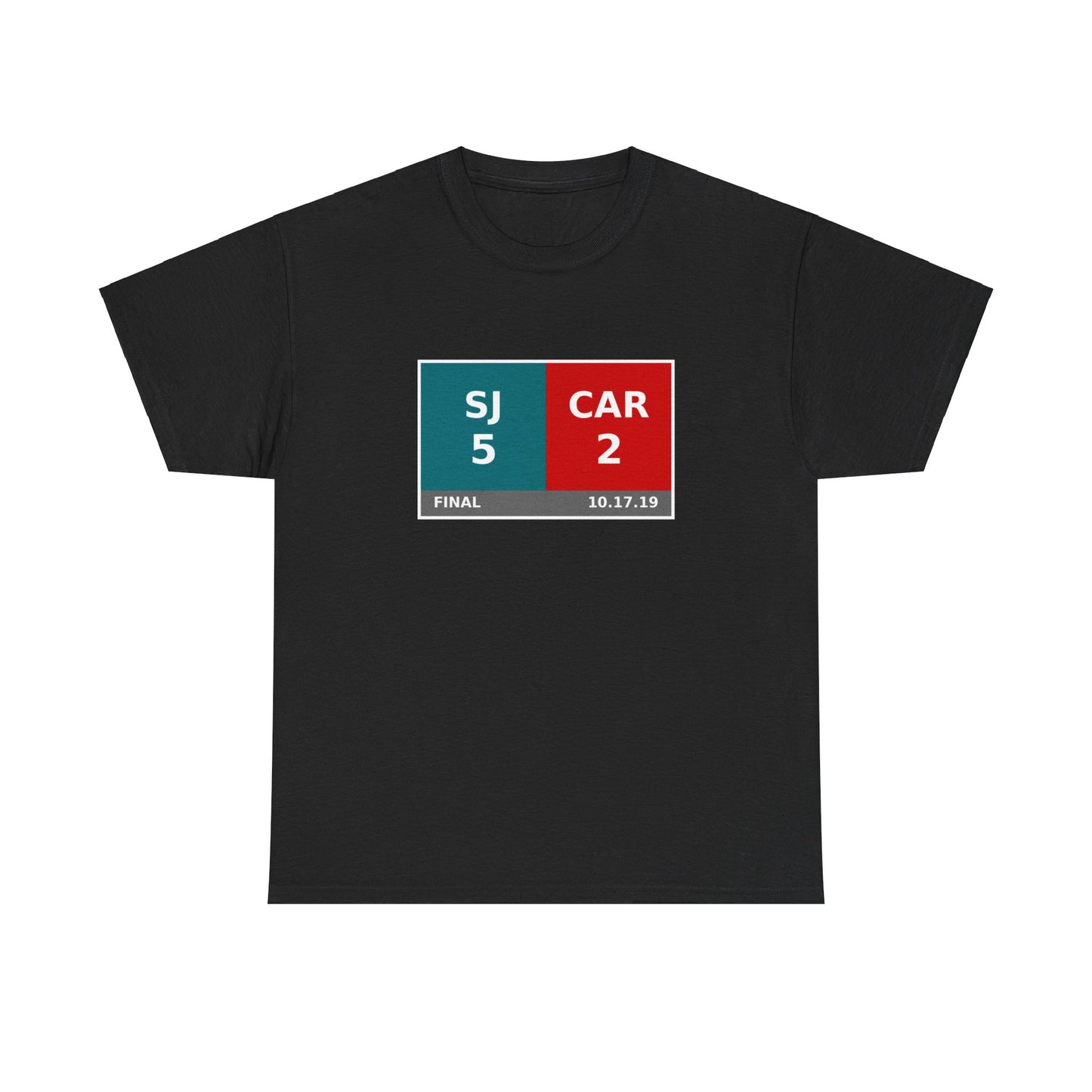 SJ vs CAR Scoreboard Tee 10.17.19