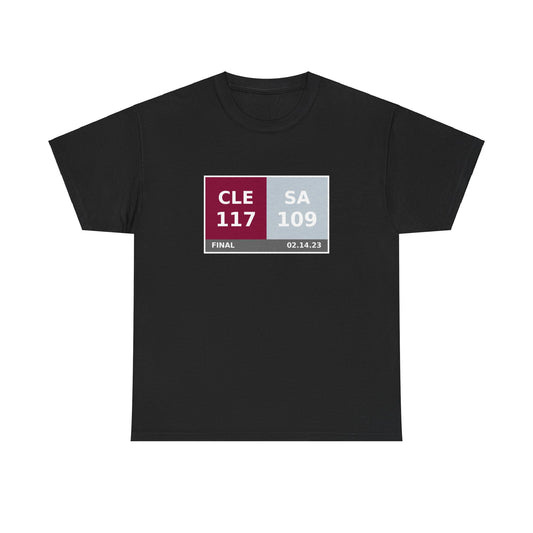 CLE vs SA Scoreboard Tee 02.14.23