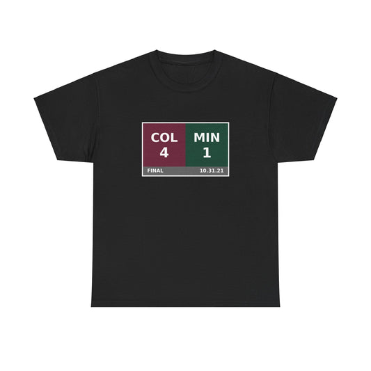 COL vs MIN Scoreboard Tee 10.31.21