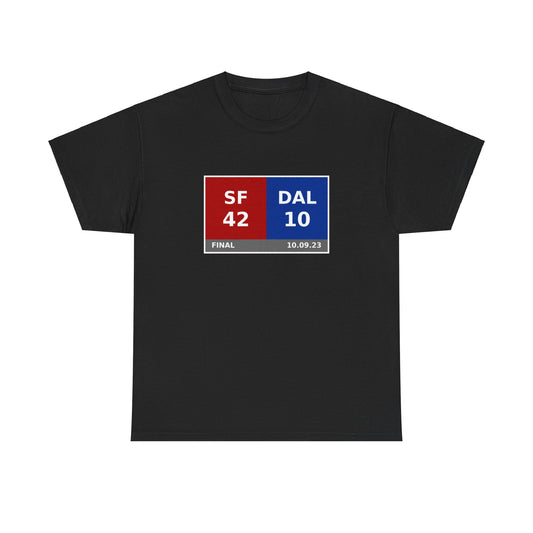 SF vs DAL Scoreboard Tee 10.09.23