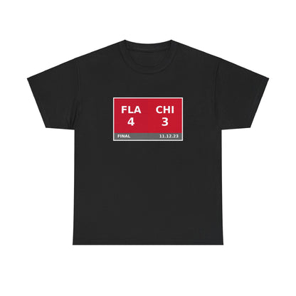 FLA vs CHI Scoreboard Tee 11.12.23