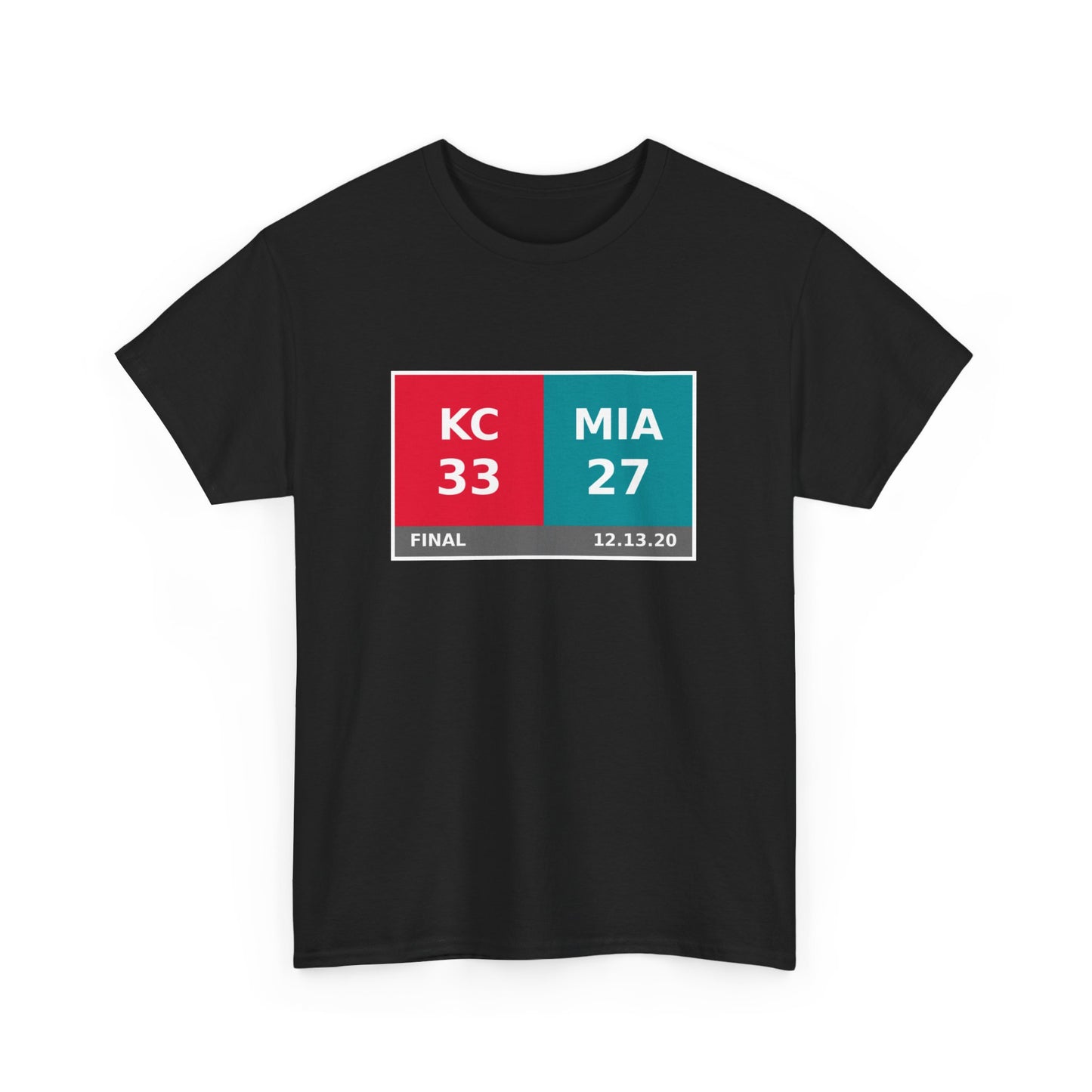 KC vs MIA Scoreboard Tee 12.13.20