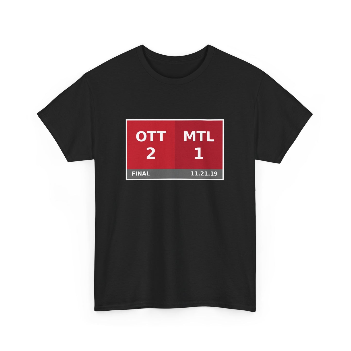 OTT vs MTL Scoreboard Tee 11.21.19