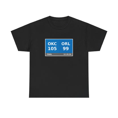 OKC vs ORL Scoreboard Tee 12.19.24