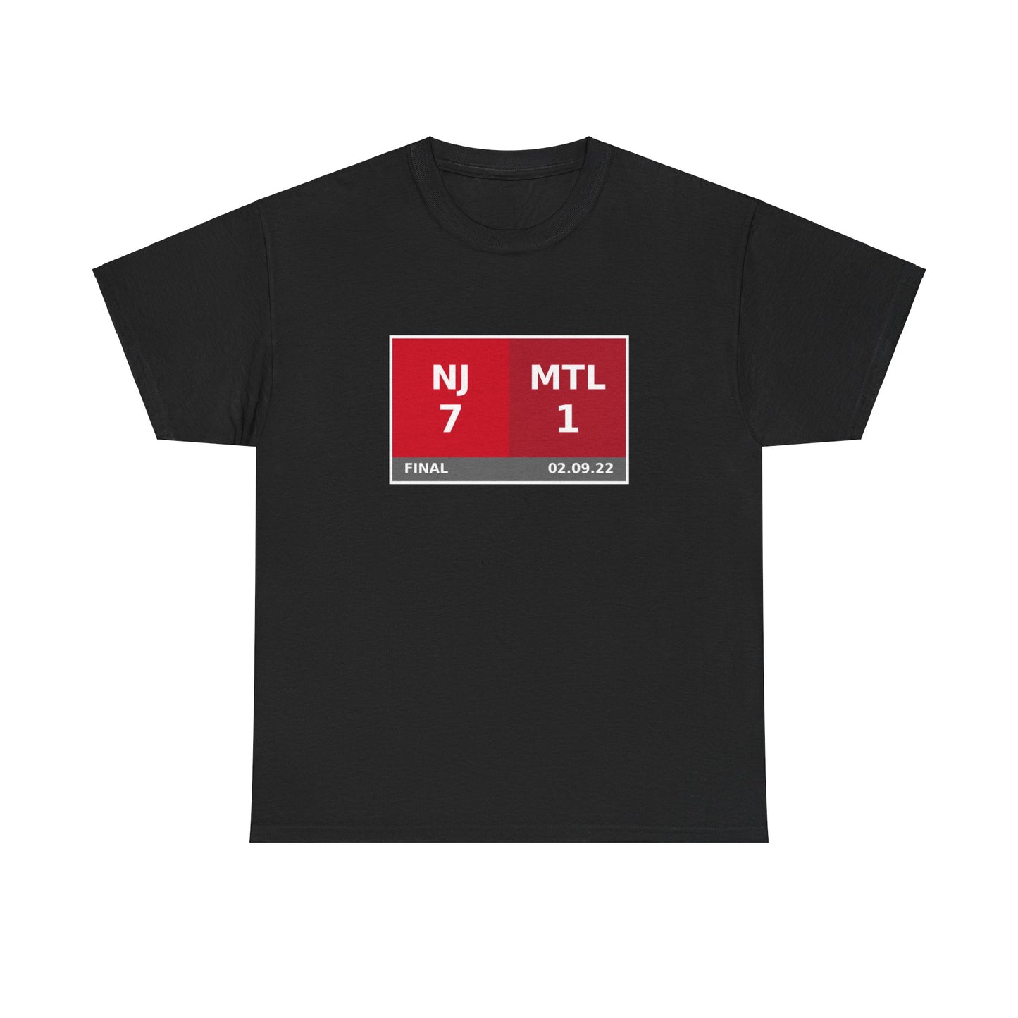 NJ vs MTL Scoreboard Tee 02.09.22