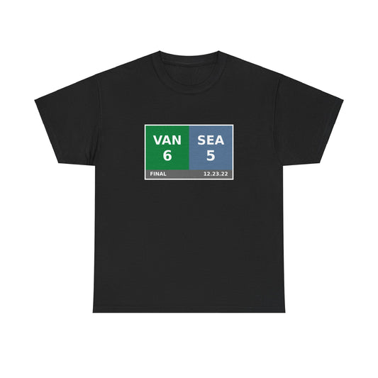 VAN vs SEA Scoreboard Tee 12.23.22