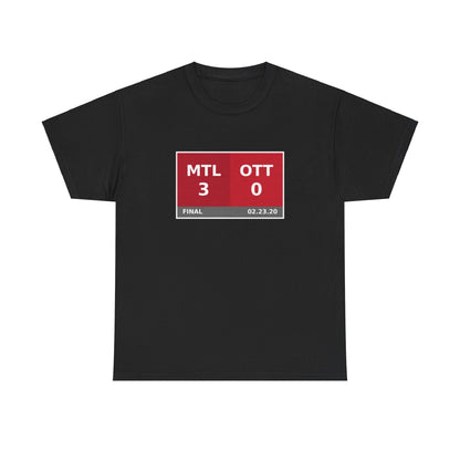 MTL vs OTT Scoreboard Tee 02.23.20