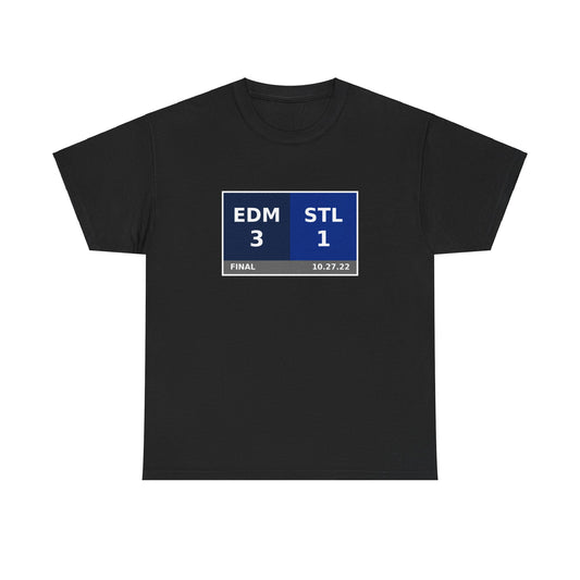 EDM vs STL Scoreboard Tee 10.27.22