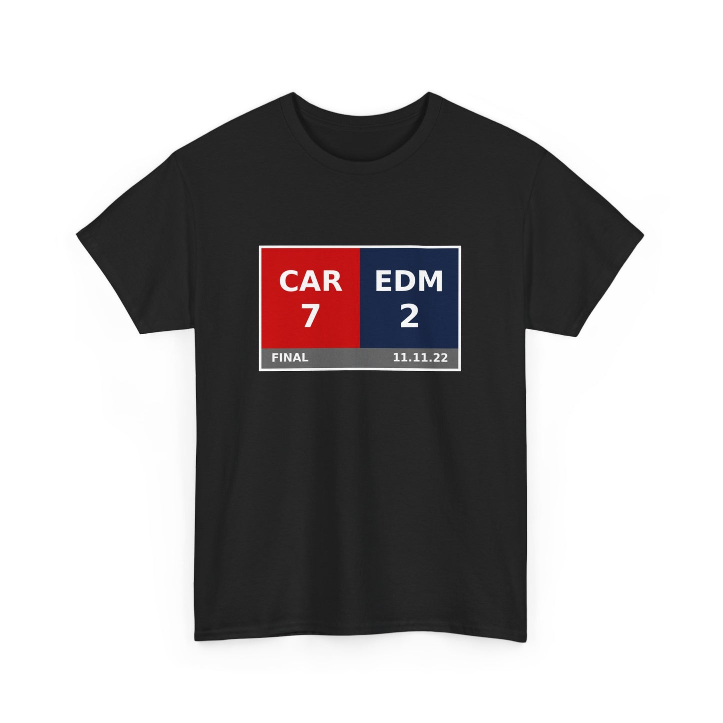 CAR vs EDM Scoreboard Tee 11.11.22