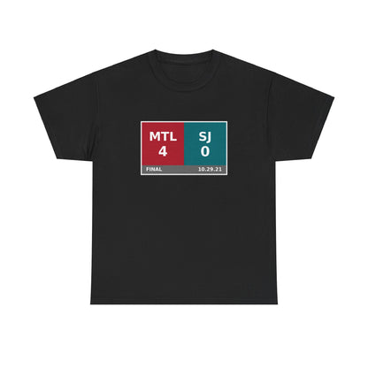 MTL vs SJ Scoreboard Tee 10.29.21