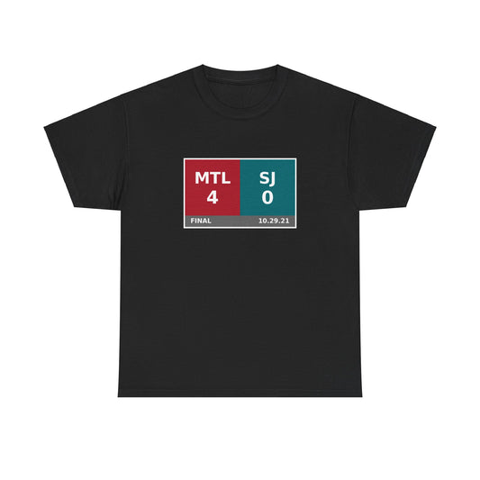 MTL vs SJ Scoreboard Tee 10.29.21