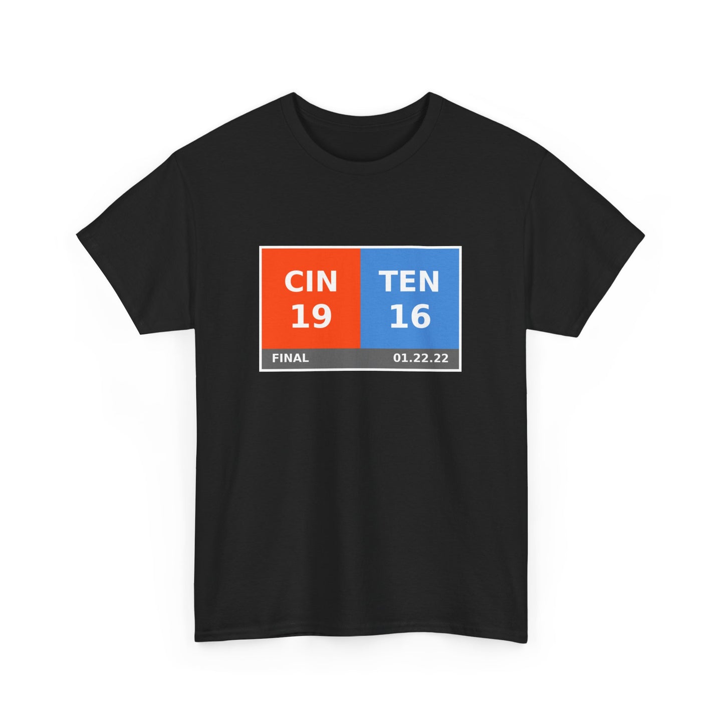 CIN vs TEN Scoreboard Tee 01.22.22