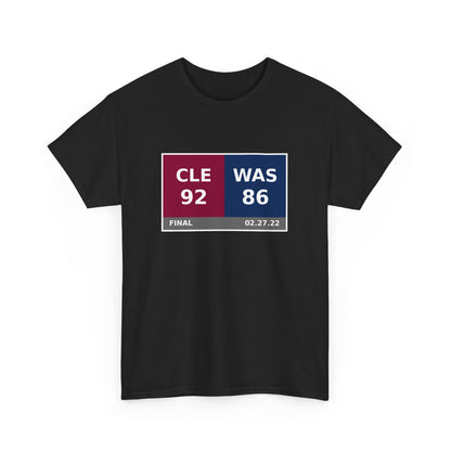 CLE vs WAS Scoreboard Tee 02.27.22