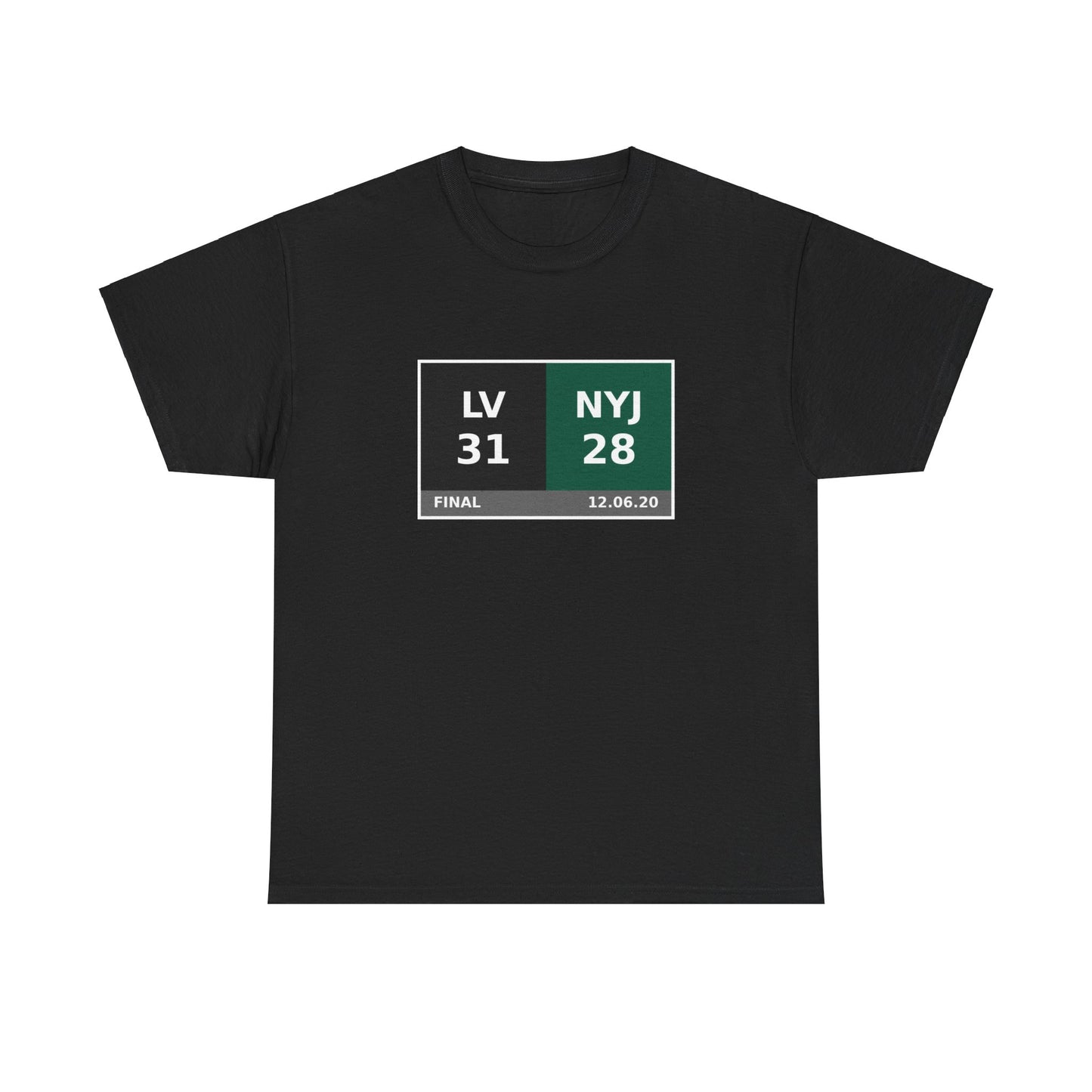 LV vs NYJ Scoreboard Tee 12.06.20