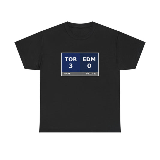 TOR vs EDM Scoreboard Tee 03.02.21