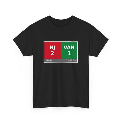 NJ vs VAN Scoreboard Tee 11.10.19