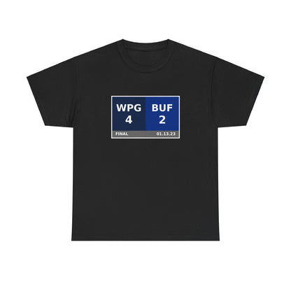 WPG vs BUF Scoreboard Tee 01.13.23