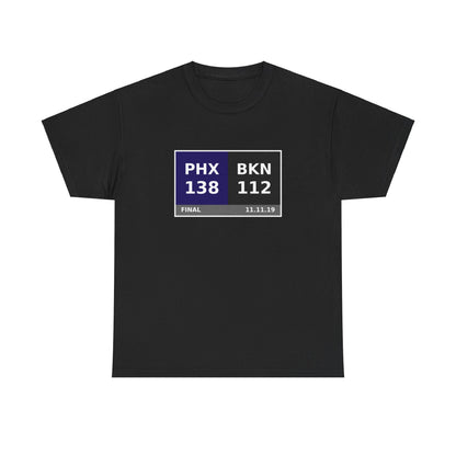 PHX vs BKN Scoreboard Tee 11.11.19