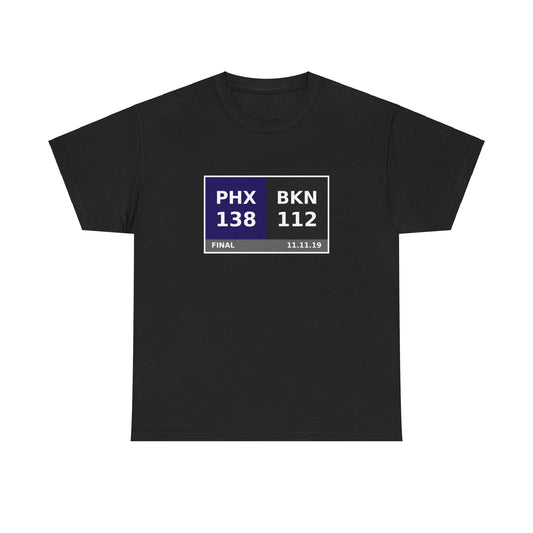 PHX vs BKN Scoreboard Tee 11.11.19