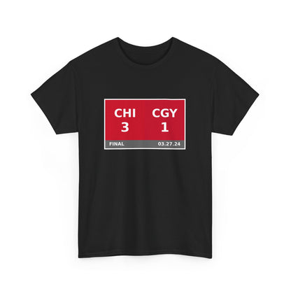 CHI vs CGY Scoreboard Tee 03.27.24