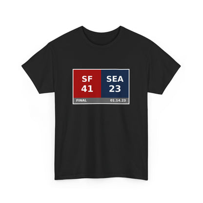 SF vs SEA Scoreboard Tee 01.14.23