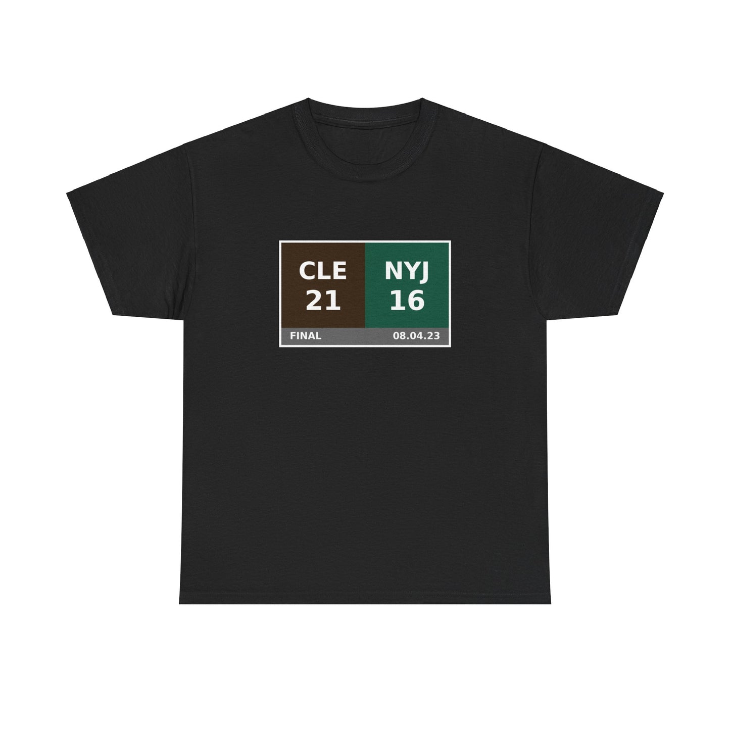 CLE vs NYJ Scoreboard Tee 08.04.23