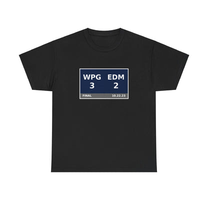 WPG vs EDM Scoreboard Tee 10.22.23