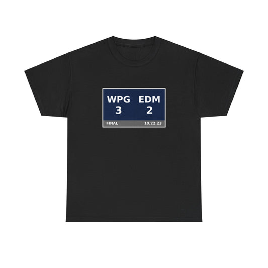 WPG vs EDM Scoreboard Tee 10.22.23