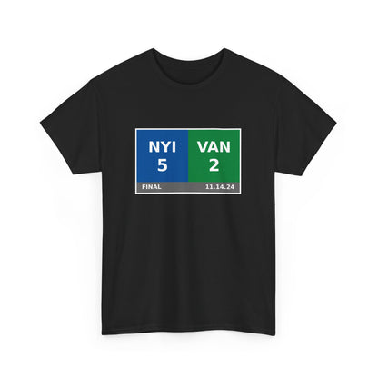 NYI vs VAN Scoreboard Tee 11.14.24