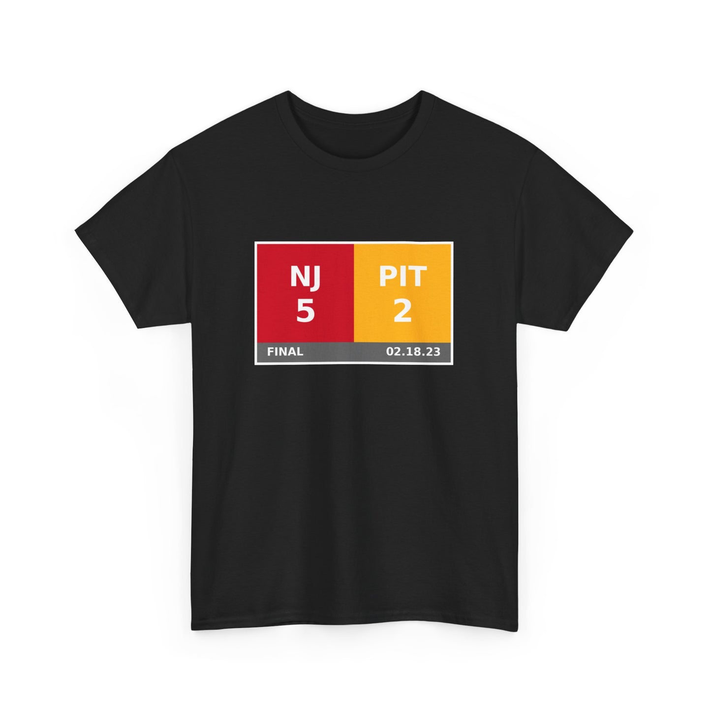 NJ vs PIT Scoreboard Tee 02.18.23