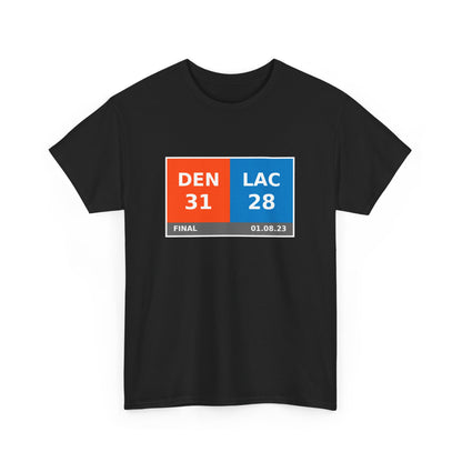 DEN vs LAC Scoreboard Tee 01.08.23