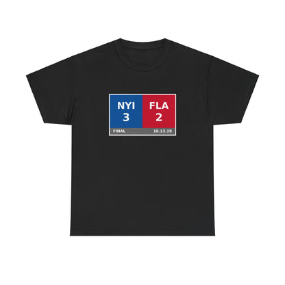 NYI vs FLA Scoreboard Tee 10.13.19