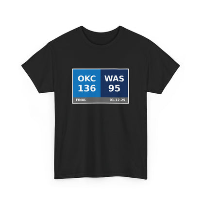 OKC vs WAS Scoreboard Tee 01.12.25