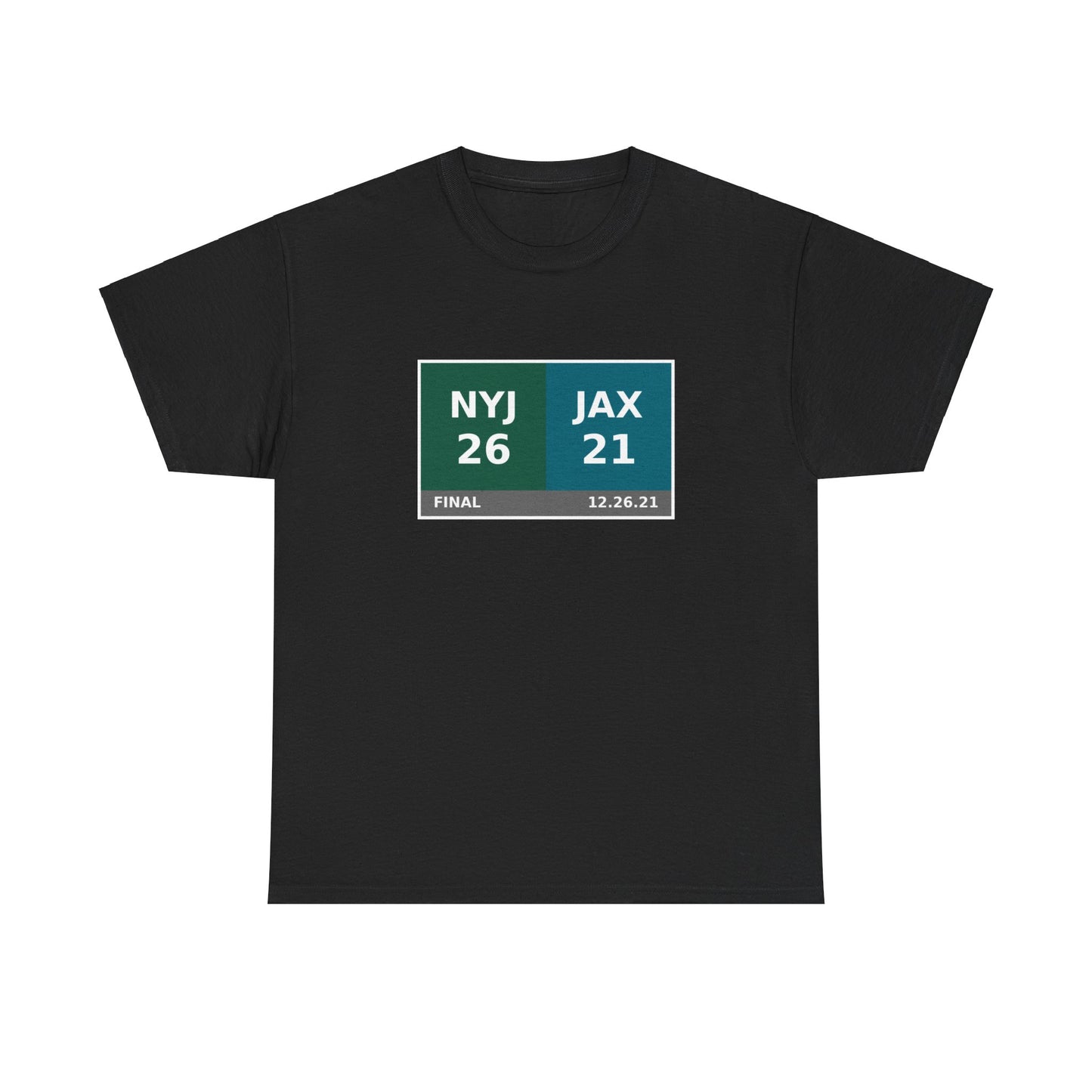 NYJ vs JAX Scoreboard Tee 12.26.21