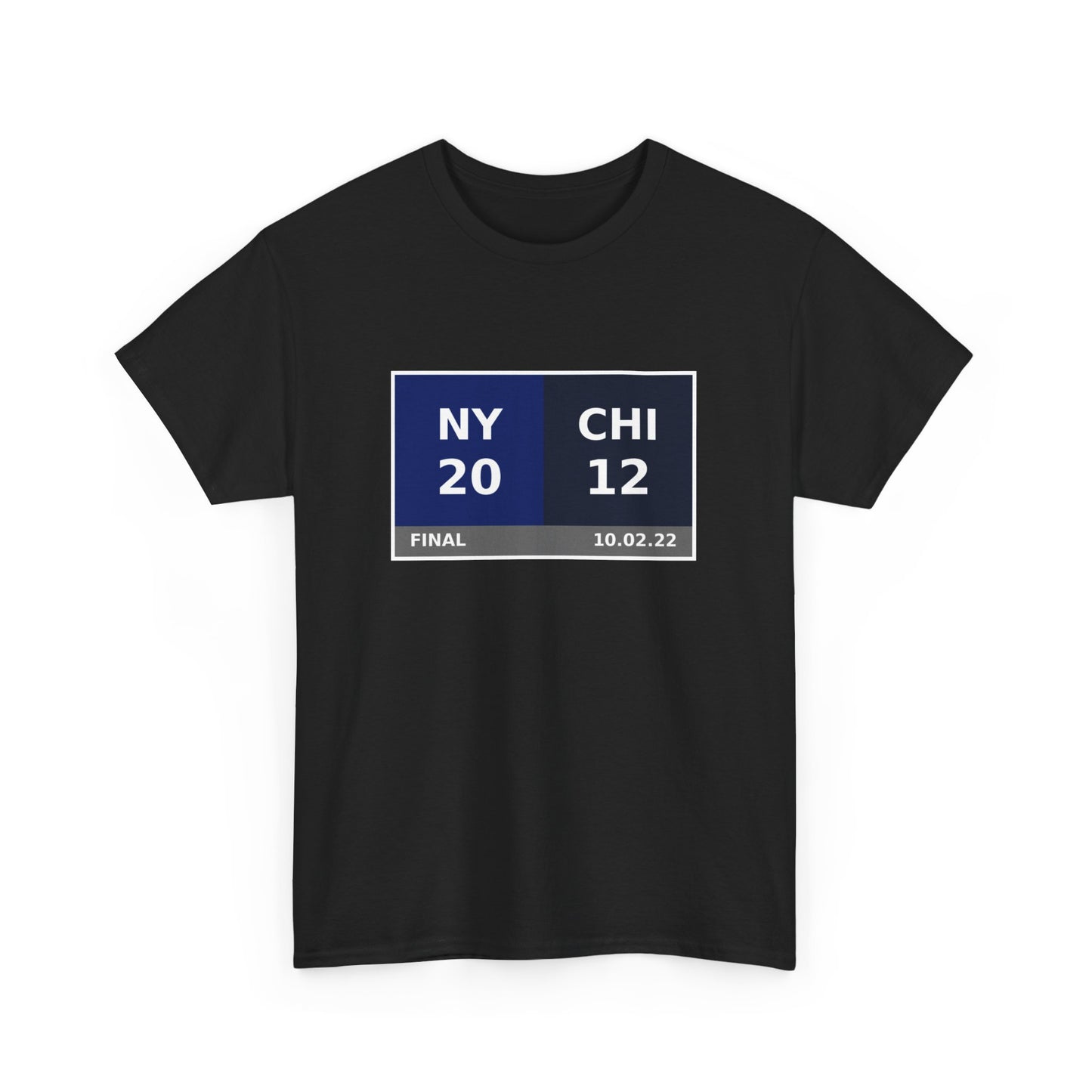 NY vs CHI Scoreboard Tee 10.02.22