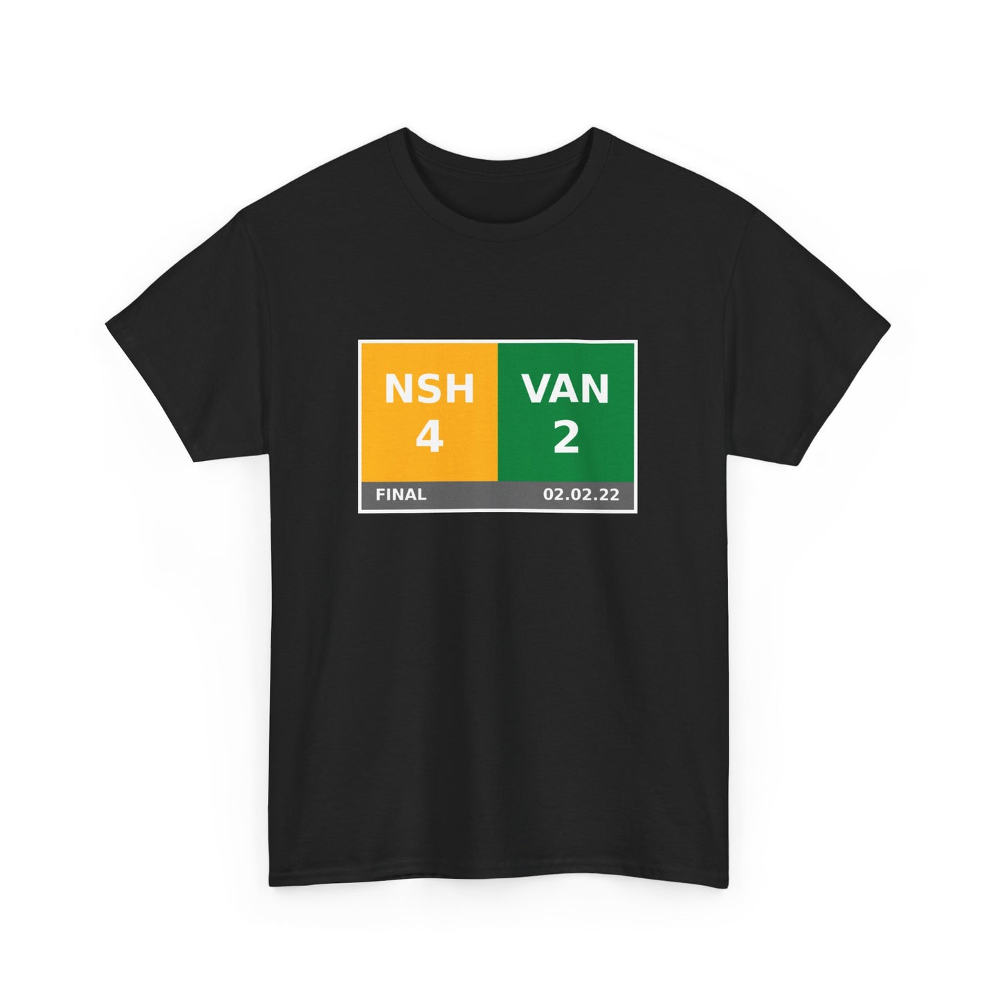 NSH vs VAN Scoreboard Tee 02.02.22