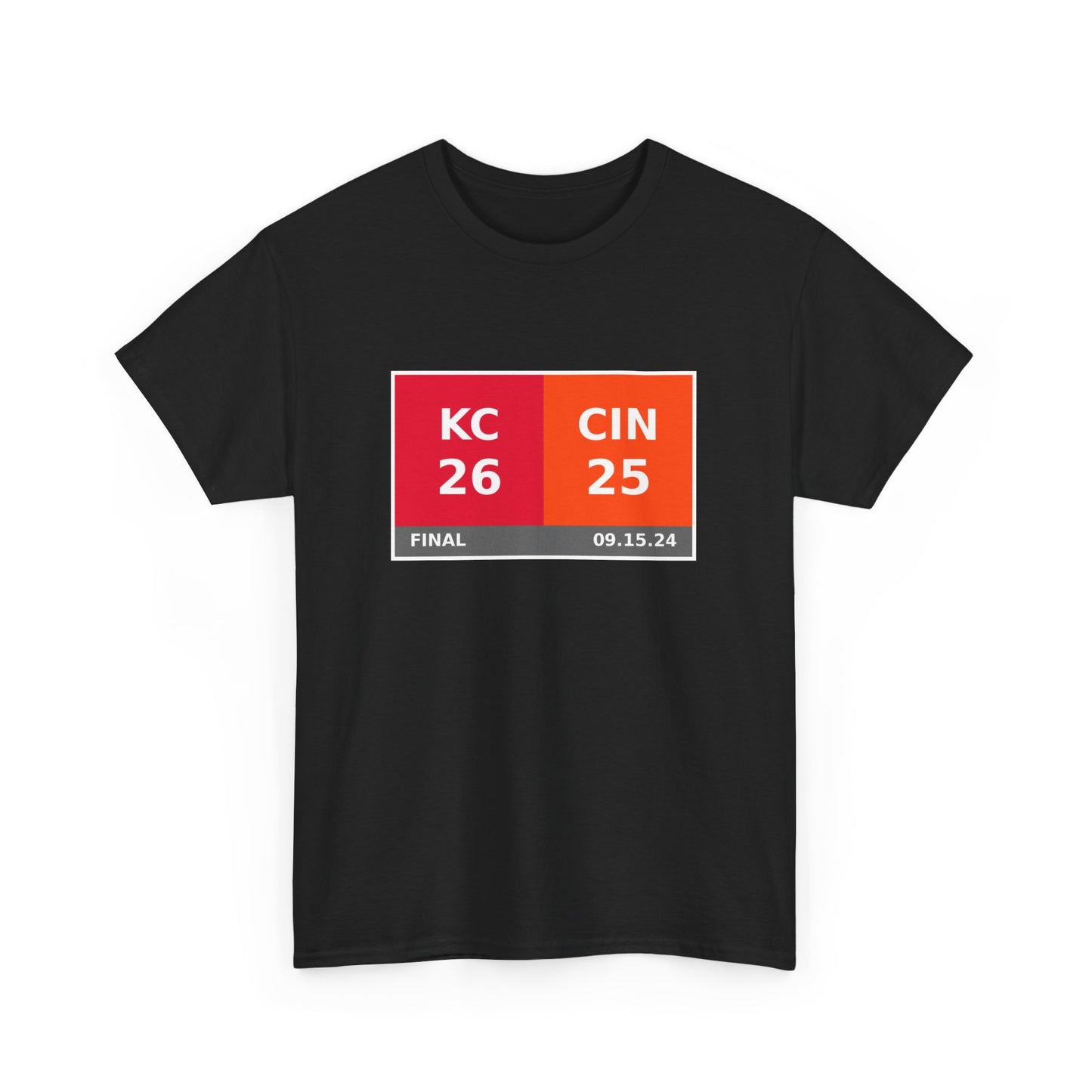 KC vs CIN Scoreboard Tee 09.15.24