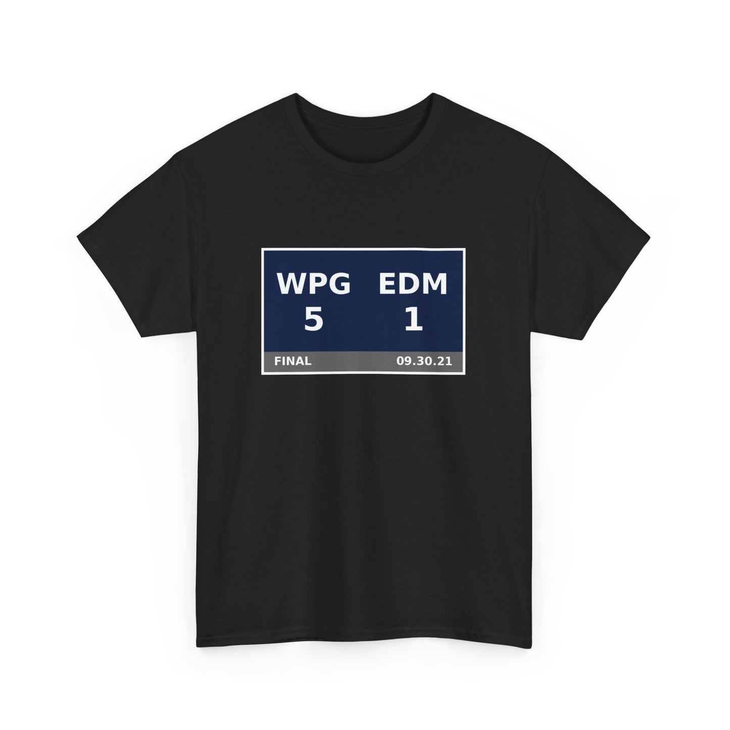 WPG vs EDM Scoreboard Tee 09.30.21