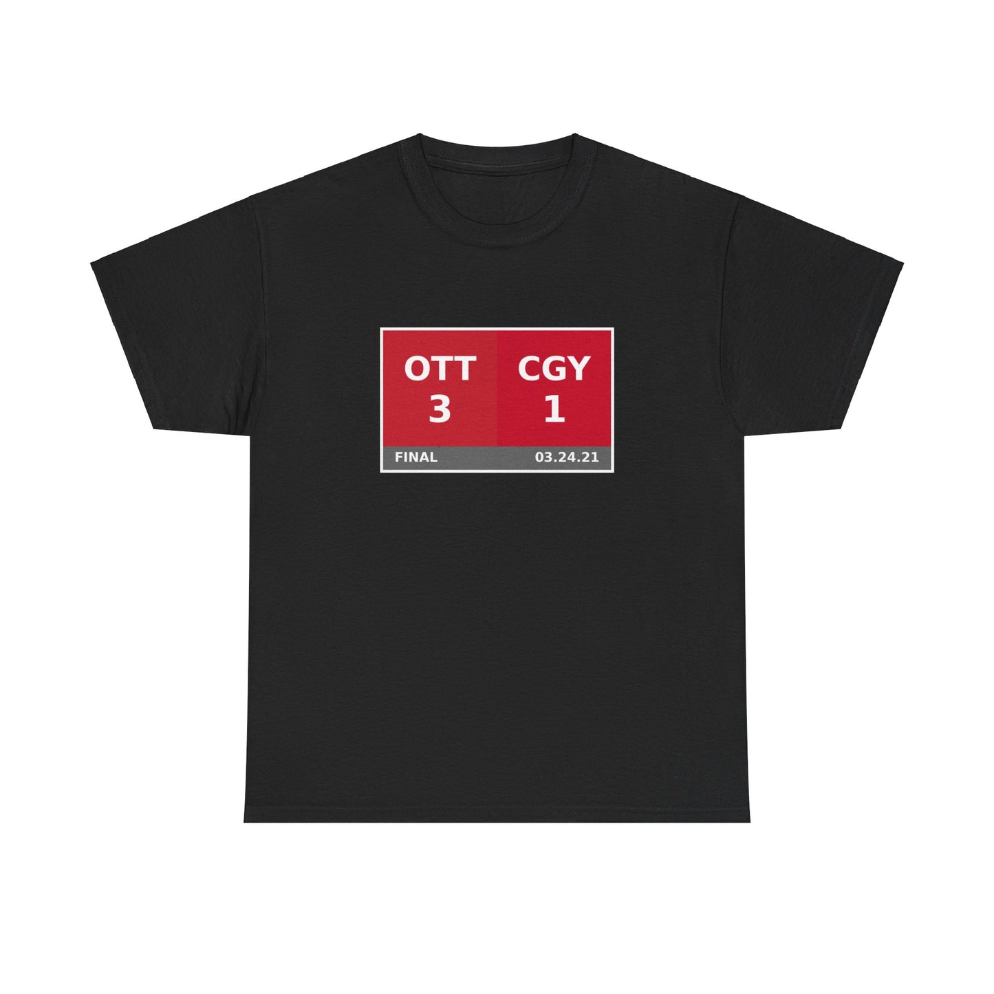 OTT vs CGY Scoreboard Tee 03.24.21