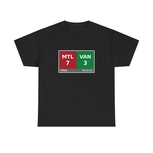 MTL vs VAN Scoreboard Tee 01.22.21