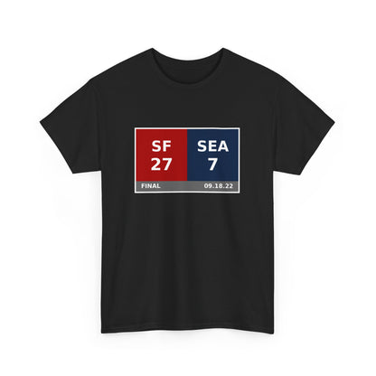 SF vs SEA Scoreboard Tee 09.18.22