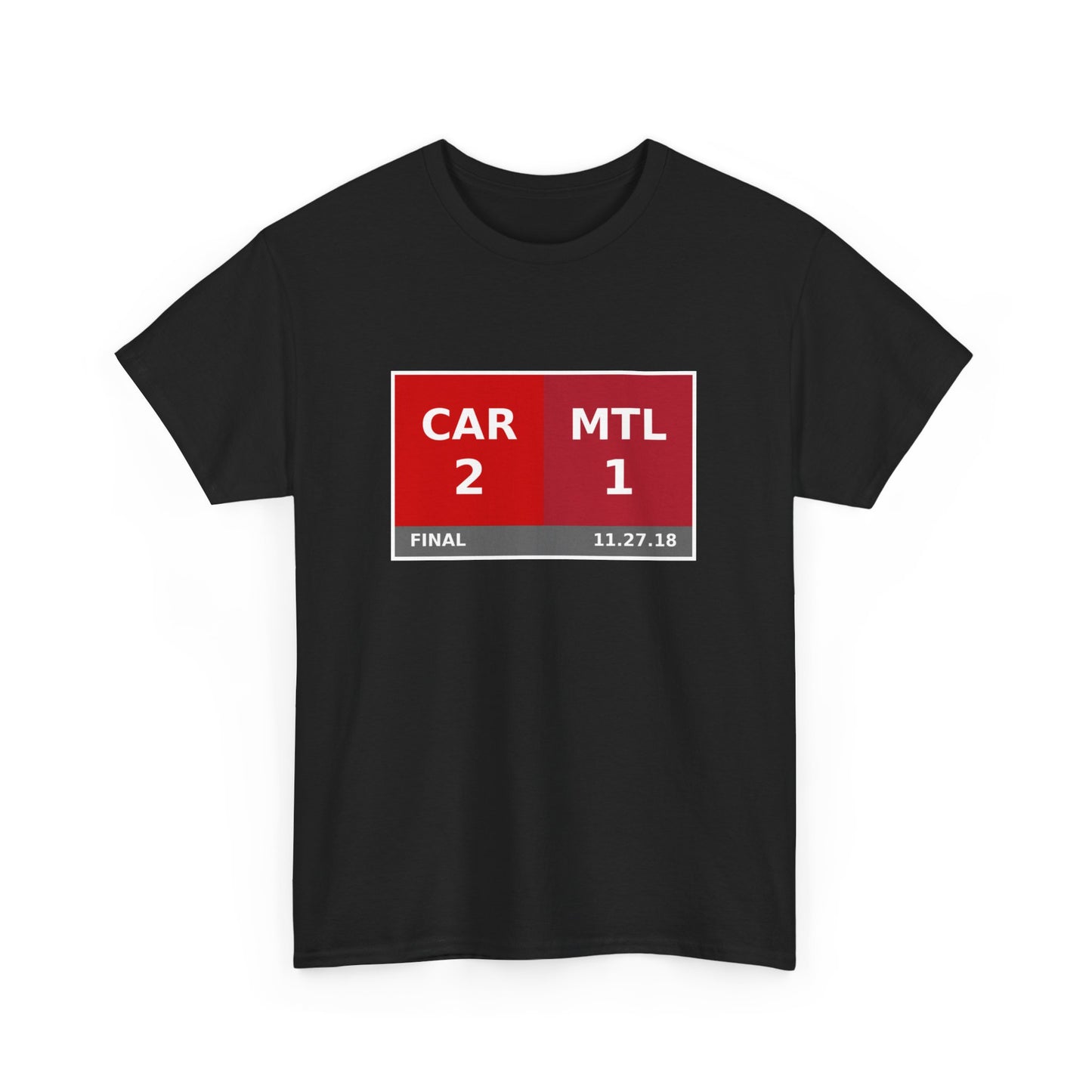 CAR vs MTL Scoreboard Tee 11.27.18