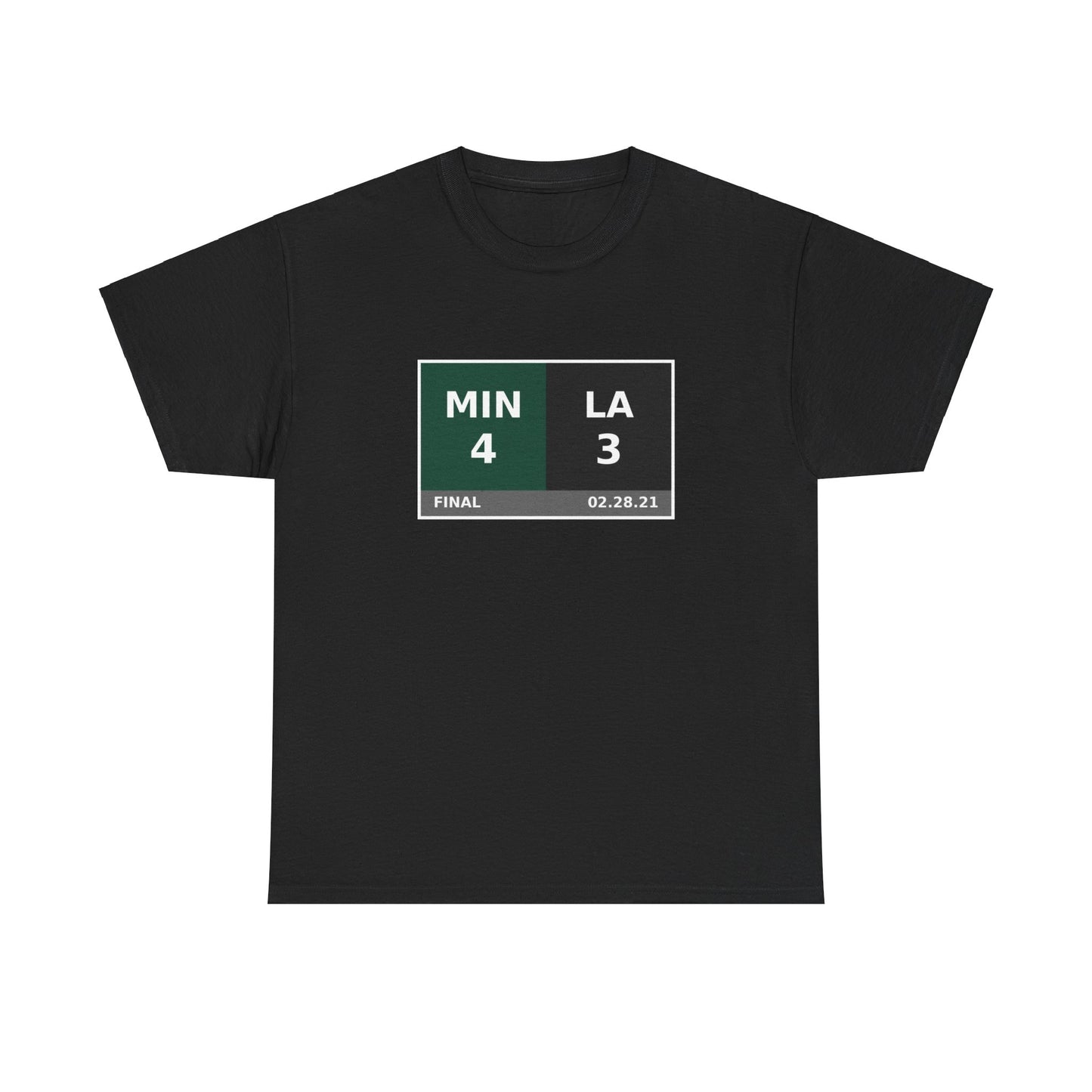 MIN vs LA Scoreboard Tee 02.28.21