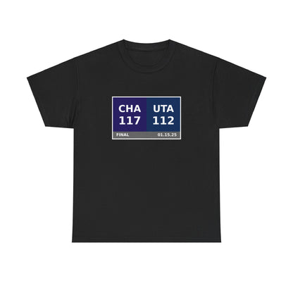 CHA vs UTA Scoreboard Tee 01.15.25