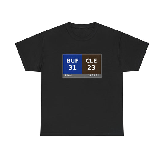 BUF vs CLE Scoreboard Tee 11.20.22