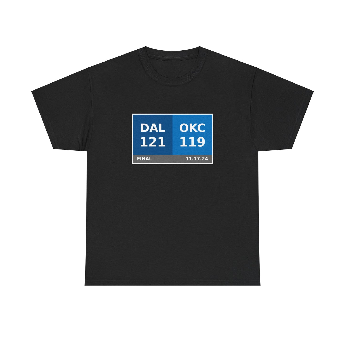 DAL vs OKC Scoreboard Tee 11.17.24