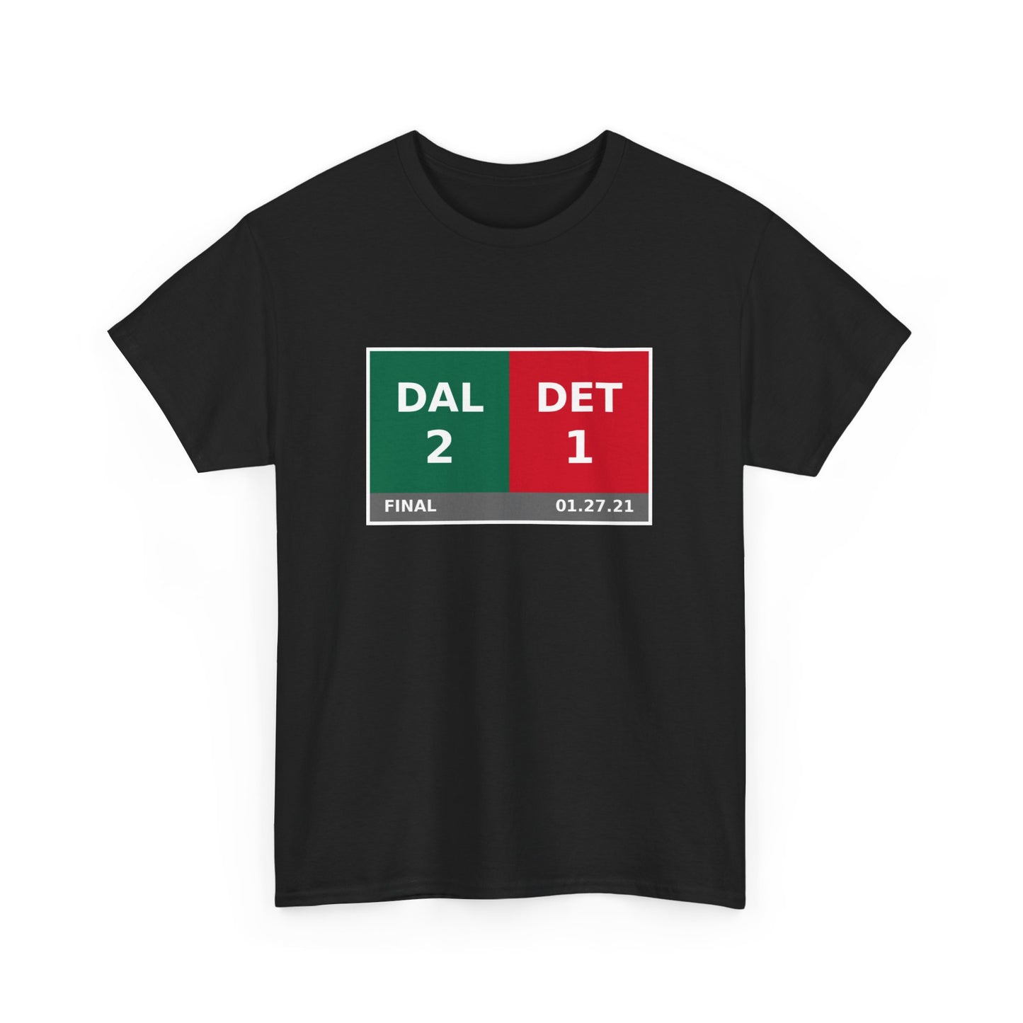 DAL vs DET Scoreboard Tee 01.27.21