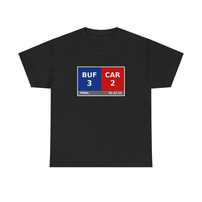 BUF vs CAR Scoreboard Tee 02.25.24