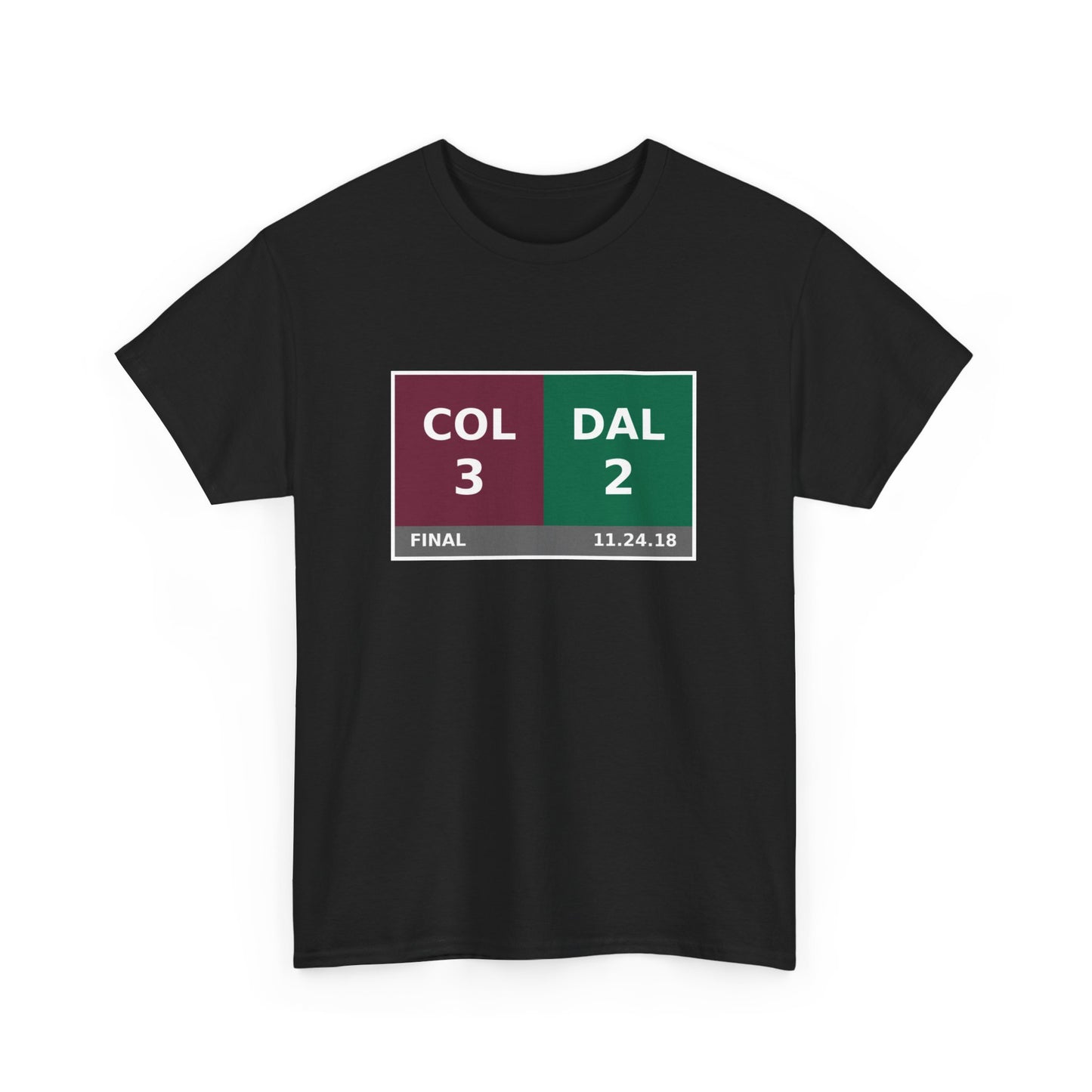 COL vs DAL Scoreboard Tee 11.24.18